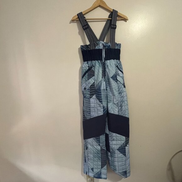 Free People Movement Printed All Prepped Bib Overalls. Indigo Patch XS  *NWOT* - Picture 2 of 9
